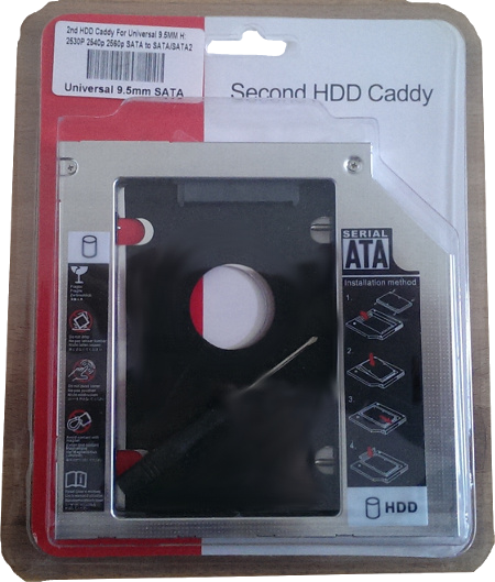 ADAPTADOR HDD 2.5 CADDY FINO (9.5MM) :: Serial Center